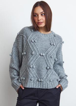 Нежный ажурный легкий джемпер свитер пуловер отmango новая кол...