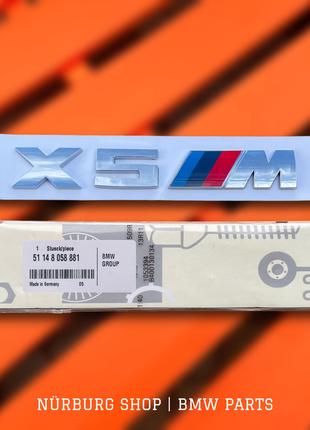 Шильдик эмблема BMW X5M на багажник E70 F15 F85 G05 логотип на...