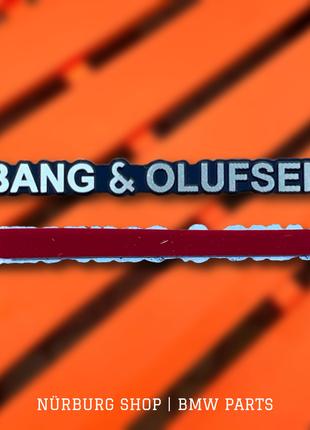 Шильдик эмблема Bang & Olufsen на динамики наклейка на серебри...