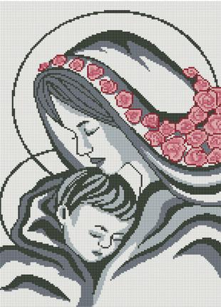 Алмазна мозаїка "Мадонна з немовлям" 40*50 см