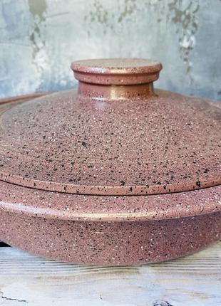 Сковорода Керамклуб с гранитным покрытиемV 2л пыльно-розового ...