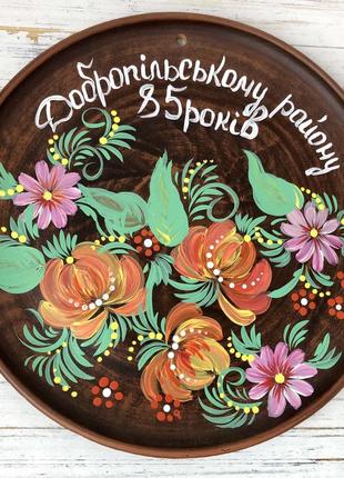Настенное панно с ручной росписью "Петряковка"