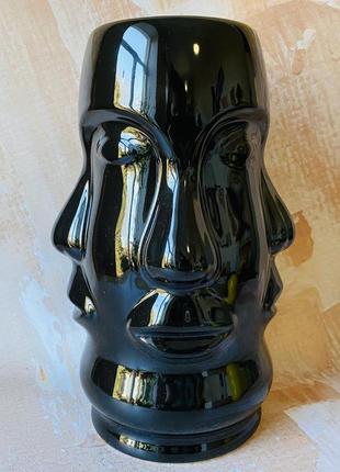 Настольная ваза "Фэнтези" в черном цвете h 26 см