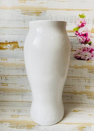 Напольная ваза Зной белая h 44см