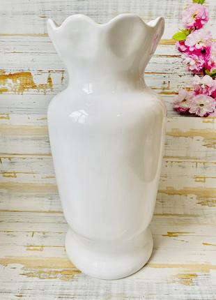 Напольная ваза Дрим белая h 44см