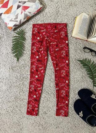 Трикотажные домашние пижамные штаны леггинсы No16