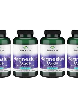 Оксид магния Swanson Magnesium Oxide 500 mg 100 Caps