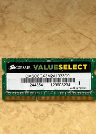Памʼять Corsair 4Gb So-DIMM PC3-10600S DDR3-1333 1.5v (CMS08GX...