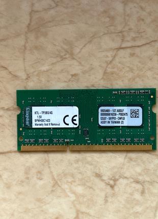 Пам’ять Kingston 4Gb So-DIMM PC3-10600 DDR3-1333 1.5v (KTL-TP3...