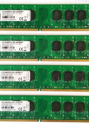 8GB 4x2GB DDR2 800MHz G.Skill PC2 6400U RAM Оперативная память...