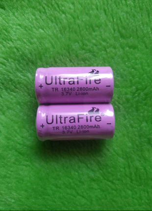 Аккумулятор 16340 UltraFire 2800 mah (перезаряжаемая CR123A)