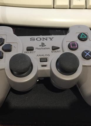 DualShock 1 + 2 PS1 MC Серые