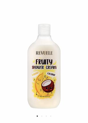 Крем для душу з бананом і кокосом Revuele Fruity Shower Cream ...