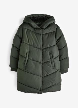 Зимняя куртка пальто пуховик для девочки некст