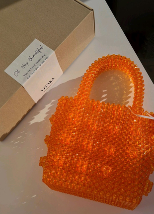 Оранжева жіноча сумка