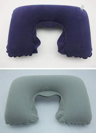 Travel blue подушка для путешествий надувная neck pillow