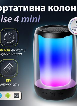 Колонка беспроводная портативная Pulse 4 мини с USB и Bluetoot...