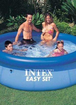 Надувной бассейн intex easy set 244х76см