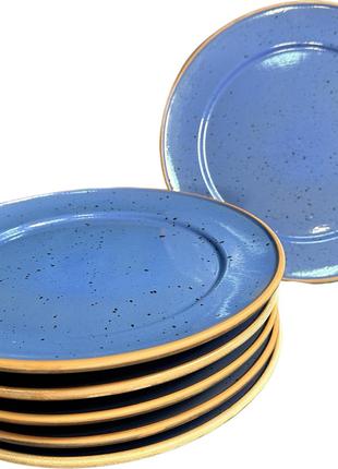 Керамічна порційна тарілка Blue d 25 см