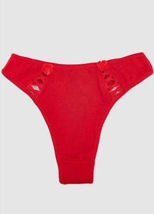 Трусы женские стринги, цвет красный, размер M, 242R518