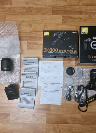 Фотоаппарат Nikon D3300 double zoom vr kit 18-55 і 55-200