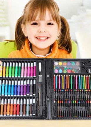 Дитячий набір для малювання валіз із 150 предметів "Чемодан тв...