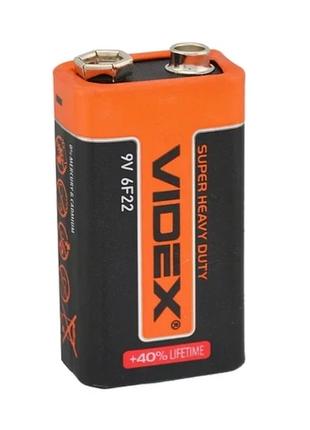Батарейка крона солевая V-Star 6F22 Videx (9V) для бытовых при...