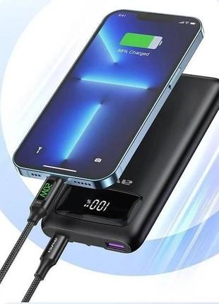 Портативная батарея Power Bank Awei 169K 20000 mAh 22.5W с каб...