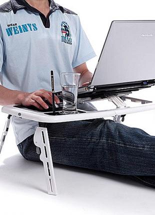 Столик для ноутбука стол-подставка с охлаждением E-Table охлаж...