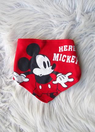 Слюнявчик шарф на кнопке микки маус disney mickey mouse primark