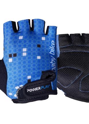 Велоперчатки PowerPlay 5451, Blue/White XS