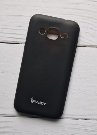 Чехол Samsung J200H Galaxy J2 для телефона силиконовый Черный