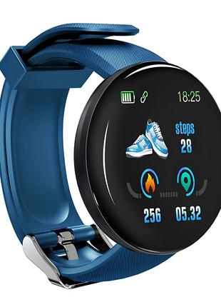 Смарт часы Smart Watch D18 Blue умные часы Smart Watch 1.3" 90...