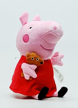 Мягкая игрушка Сонечко Свинка Пеппа 20 см на присоске 9865-977