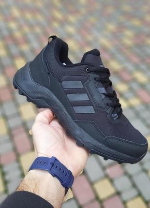 Adidas terrex низкие черные кроссовки термо мужские на флисе б...