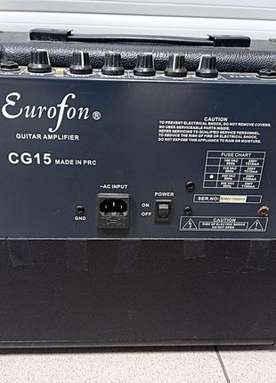 Комбоусилитель комбик гитарное усиление Б/У Eurofon CG15