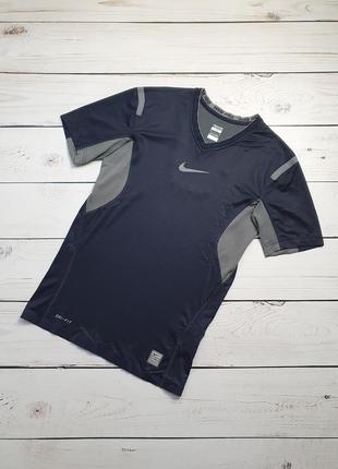 Мужская спортивная компрессионная футболка nike pro vapor ss t...