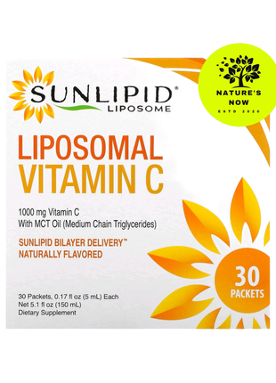 Липосомальный витамин с 1000 мг с маслом мст - 30 пакетиков / ...