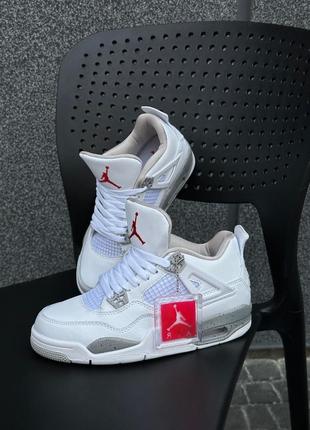 Кроссовки nike air jordan 4 retro “white areo” premium