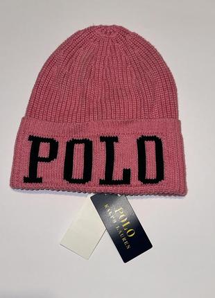 Шапка polo ralph lauren pink hat