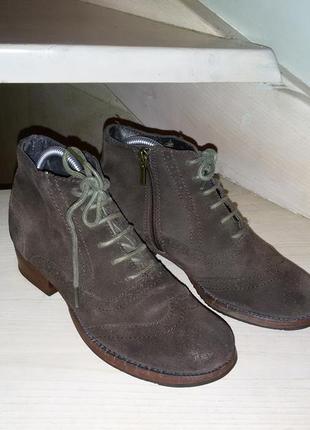 Замшевые ботиночки - оксфорды итальянского бренда реsaro разме...