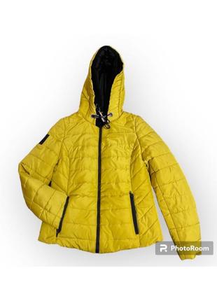 Куртка демі гірчичного жовтого кольору