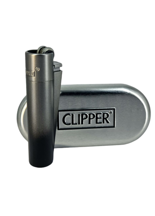 Зажигалка металлическая Clipper Black