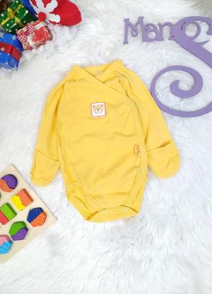 Боді сорочечка smil для новонароджених жовте розмір 0–1 міс 52 см