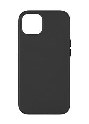 Панель-накладка чехол MagSafe Leather Case Apple iPhone 15 Black