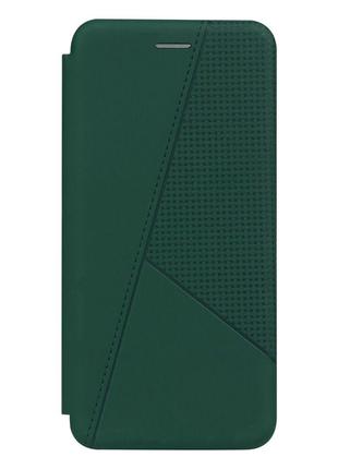 Чехол-книжка Twist кожа Realme C25Y Dark Green