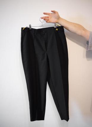 Зауженные черные легкие брюки мужские унисекс