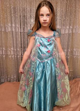 Платье ельза весенняя на 10-11 лет