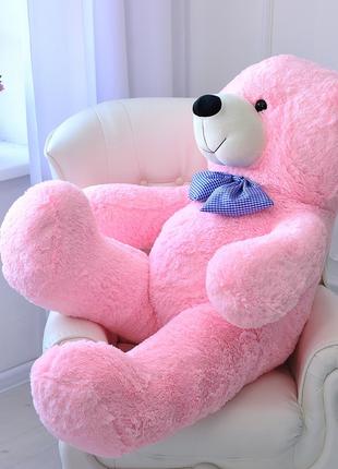 Великий м'який плюшевий ведмедик 170 см, рожевий