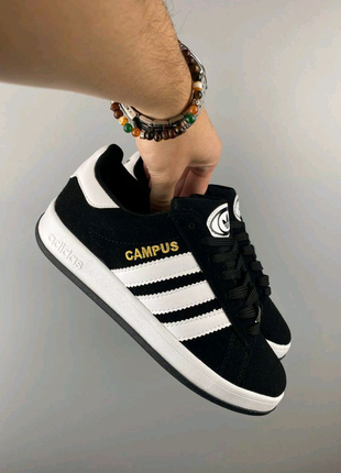 Жіночі кросівки adidas campus black white